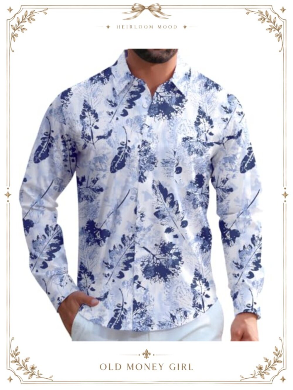 Men's Long Sleeve Button Up Dress Shirt Regular Fit Polyester Elastane Business